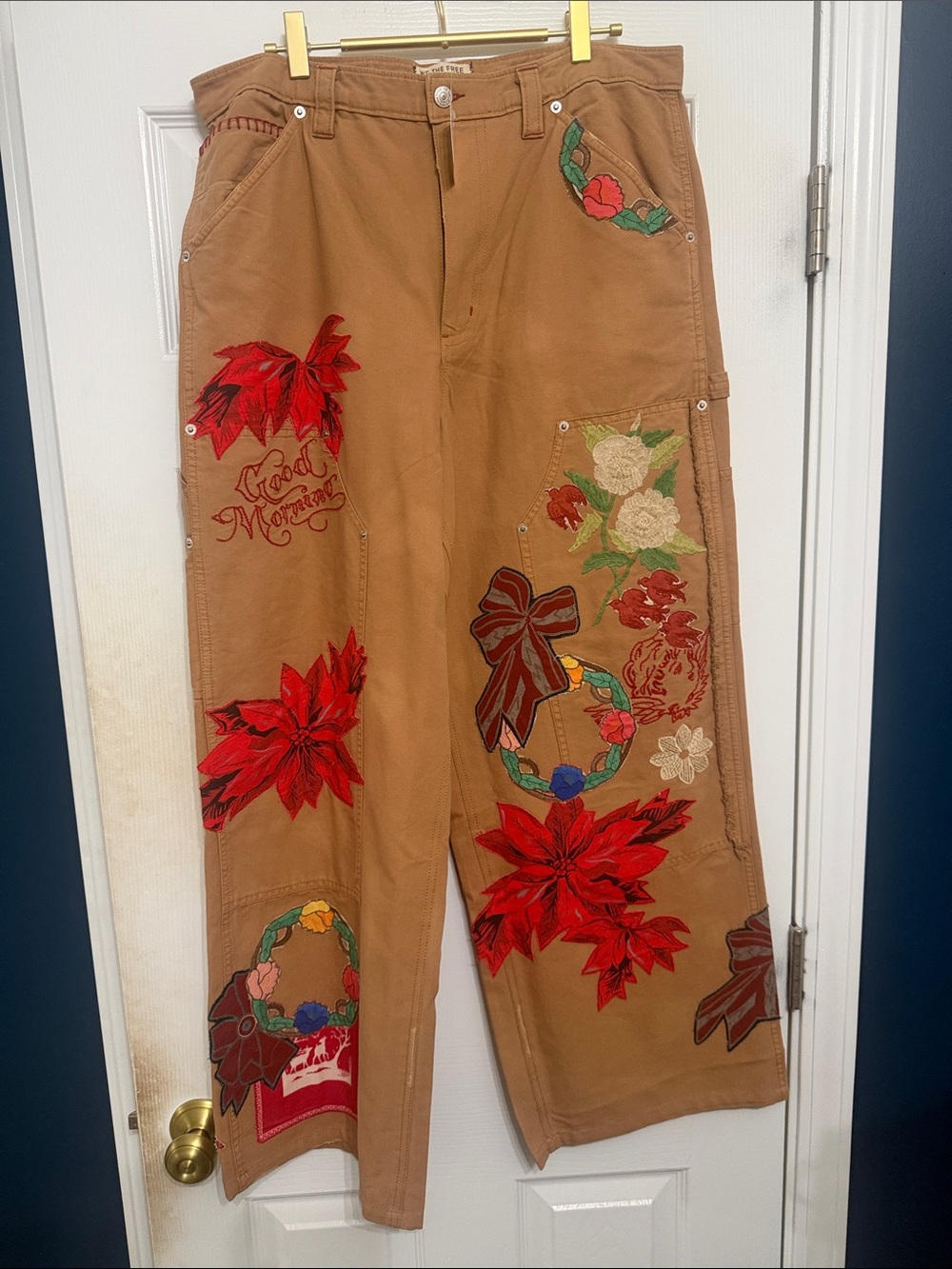 Free People Bright Time Craft Pant Size 14 NWT - Picture 2 of 4